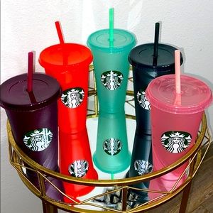 ✨Starbucks Glitter Reusable Cold Cup Tumblers✨